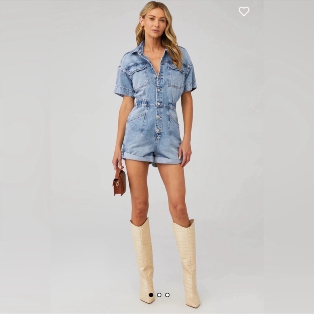 Free people Marci cuffed shortalls XS - Picture 8 of 11